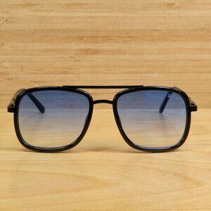 DITA Unisex Sunglasses, 52 16 135, Black Frame Blue Gradient Lens, Made in Italy